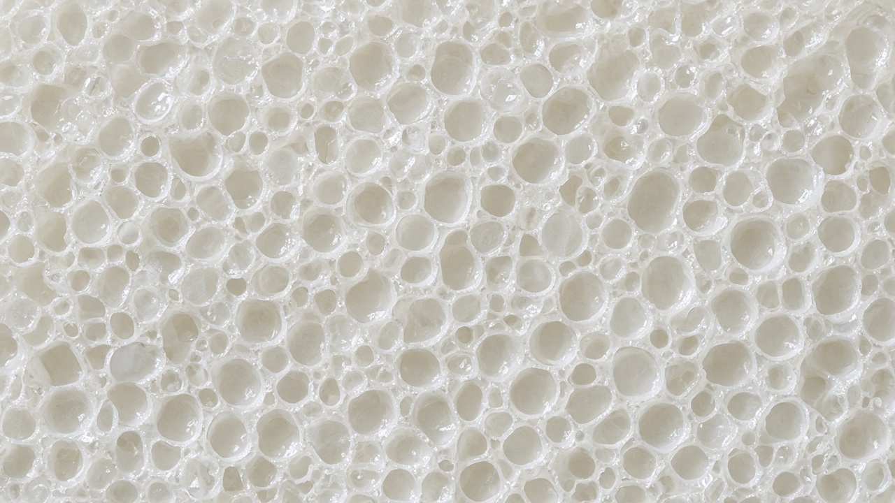 Closed-cell foam microstructure