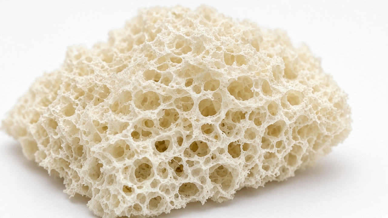 Open-cell foam microstructure